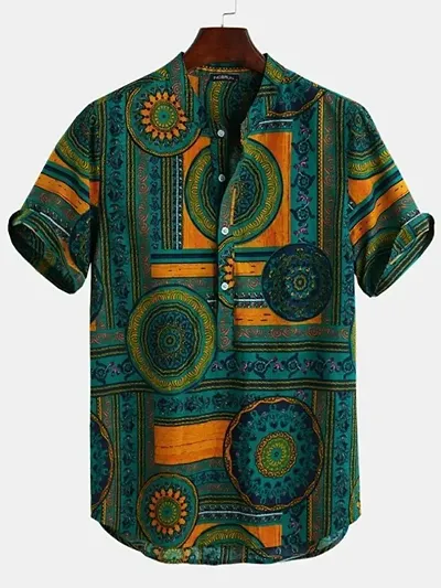 Rayon Short Sleeves Casual Shirt