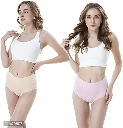 Buy SHAPERX Women's High Waisted Cotton Underwear Soft Full Briefs