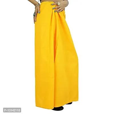 Buy Vimal 100% Pure Cotton Saree Petticoat (Free Size, Drawstrings) (Light  Blue) at