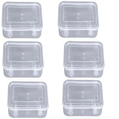 Honbon Mini Clear Plastic Bead Storage Containers Box/Case with Lock for  Art Craft Items,Pills