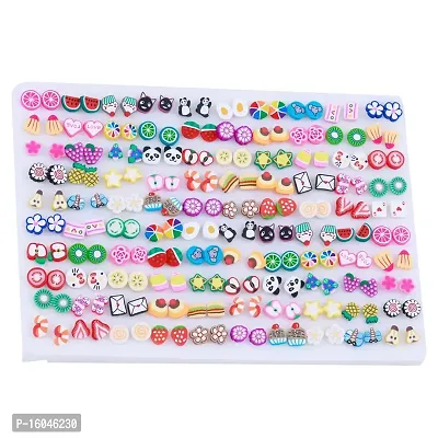 9 Pairs Cute Stud Earrings For Girls Hypoallergenic Earrings Polymer Clay  Stud Earrings Set Colorful Earrings For Girls And Women