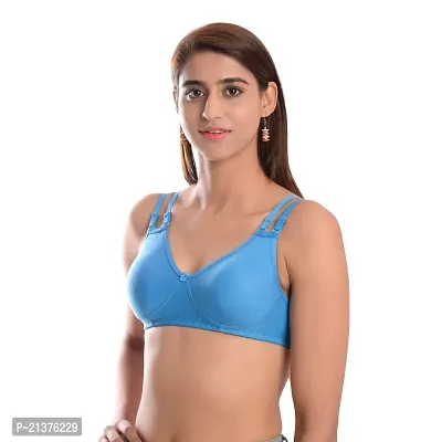 Buy ORENZEE INNER Premium Double Straps Bras Black, Skyblue Online In India  At Discounted Prices
