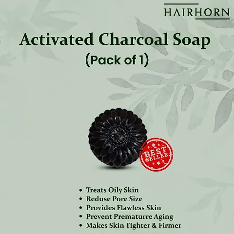 Activated Charcoal Handmade Bath Soap (Pack Of 1,12,18)