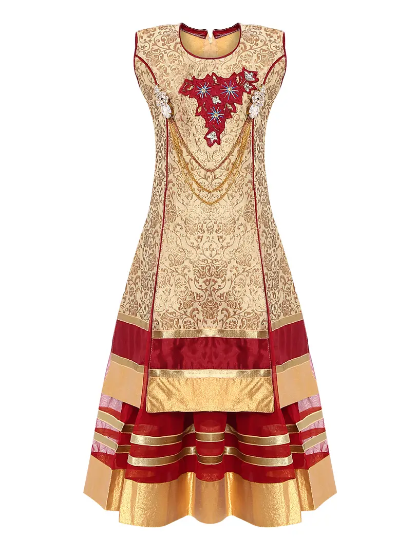 Lehenga Choli | Khadi Silk Ethnic Mastani Dress | Freeup