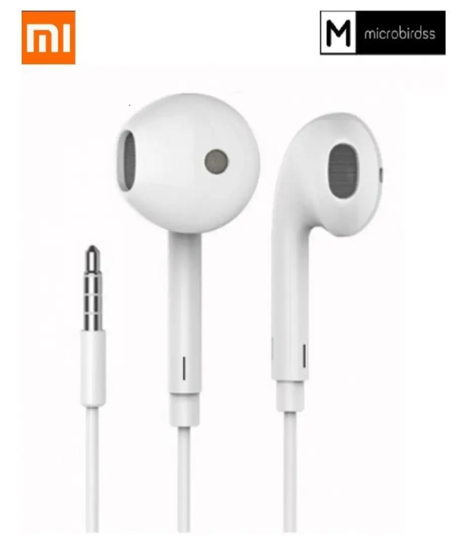 mi white earphone