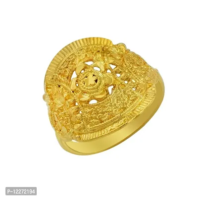 Silver 'Ashok Stambh' Symbol Boys Ring - Khushbu Jewellers