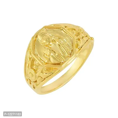 Golden Men Ashok Stambh Brass Finger Ring, 10mm at Rs 1200/piece in Surat |  ID: 2852935998173