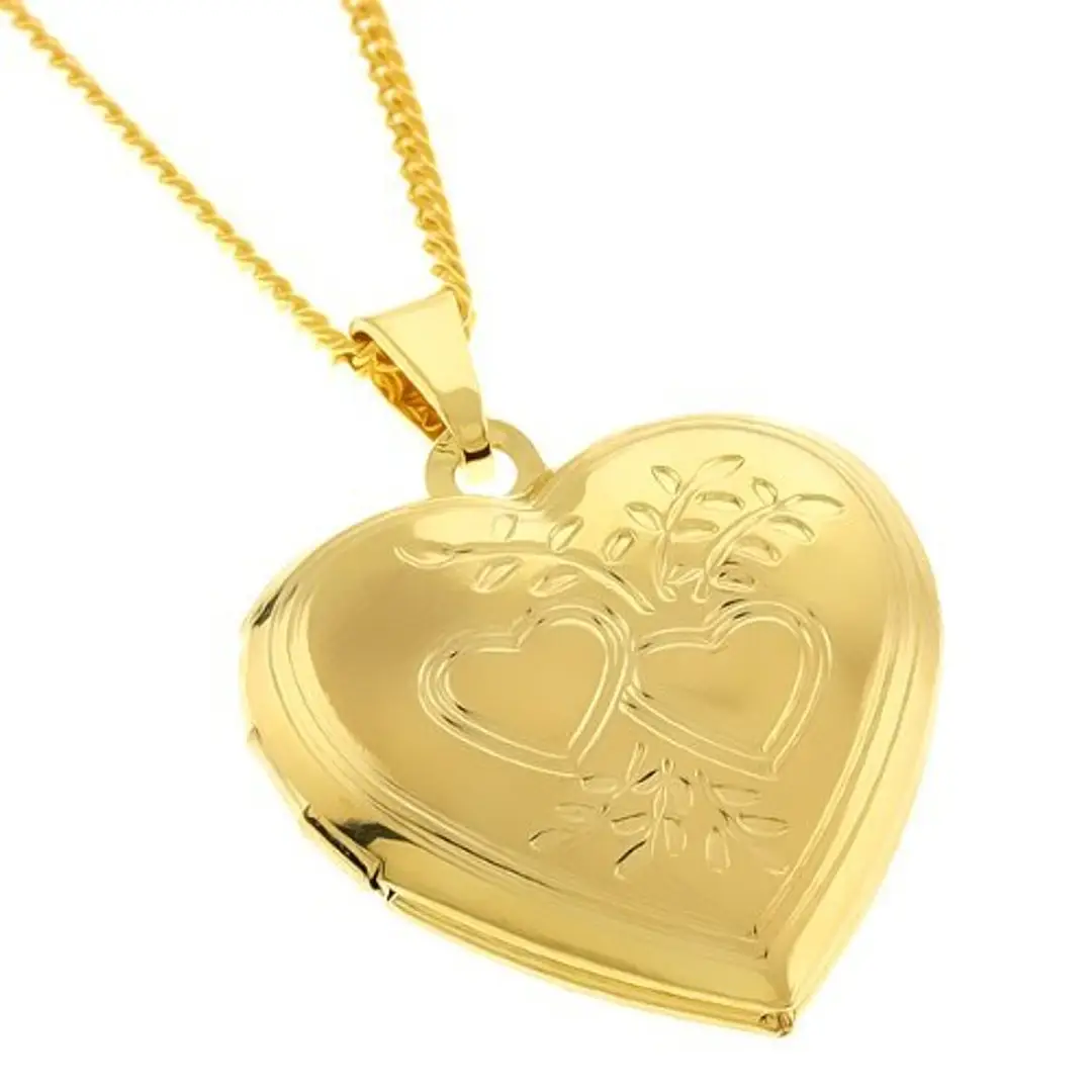 Heart Shaped Openable Photo Locket Pendant Jewellery For Women & Men