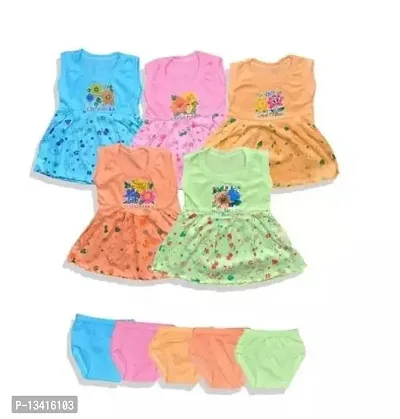 Fancy Cotton Top and Bottom Sets For Kids Pack Of 5
