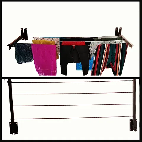 CLOTH DRYER STAND, CLOTH HANGER, CLOTHES DRYING FOR WALL MOUNTED BALCONY AND OUTDOOR PACK OF 1