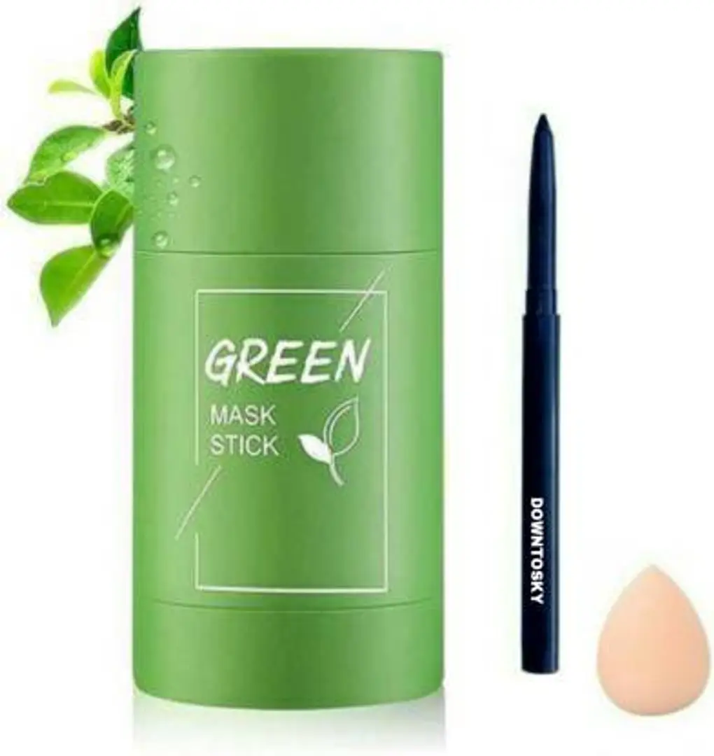 Green Mask Stick, Green Tea Purifying Clay Stick Mask, Face Moisturizes Oil  Control, Deep Cleansing Smearing Clay Mask, Deep Clean Pore, Improves