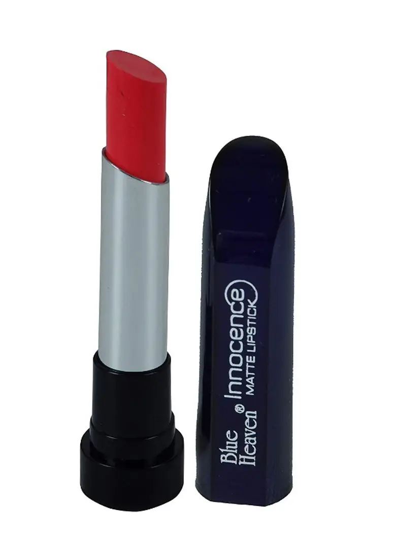 blue matte lipstick