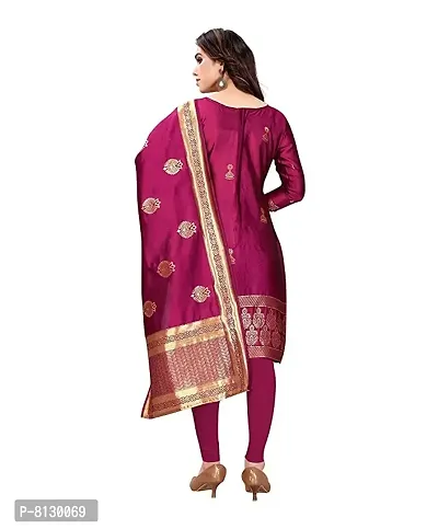 Buy Mishri Collection Salwar Kameez Dupatta Indian Dress Material in Multi  Design Shade -Green & Purple Colour Combination/Unstitched at Amazon.in