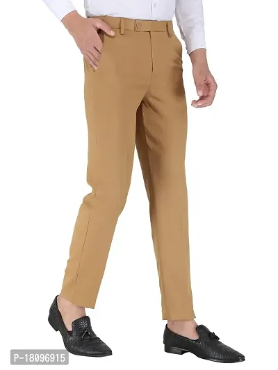 Mens Slim Fit Tailored Dress Suit Straight Leg Trousers Formal Office Long  Pants | eBay