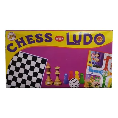 Nhr Board Game Chess With Ludo For Kids