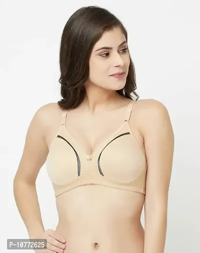 Groversons Paris Beauty by Groversons Paris Beauty Non padded non wired  full coverage seamless T-shirt bra (SKin) Women T-Shirt Non Padded Bra -  Buy Groversons Paris Beauty by Groversons Paris Beauty Non