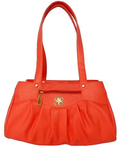 Orange Solid  Handbag