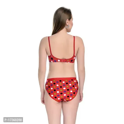 All Daily Wear Printed Padded Bra Panty Set With Sizes Available