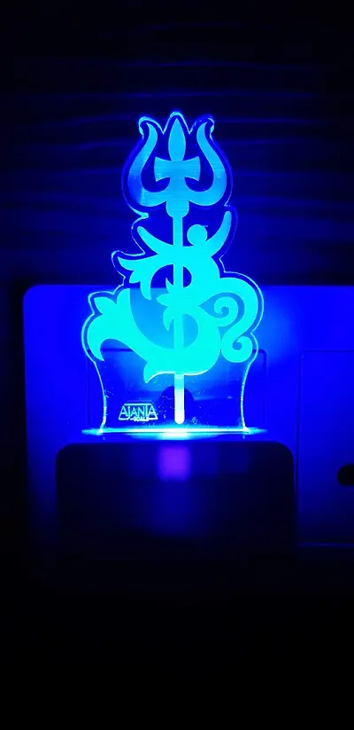 SUPER AJANTA 2037 3D Night Lamp Decorative Night lamp Functional Night Lamp Seven Colour Night Lamp Lamp LED Lamp Multi Colour Lamp Night Lamp