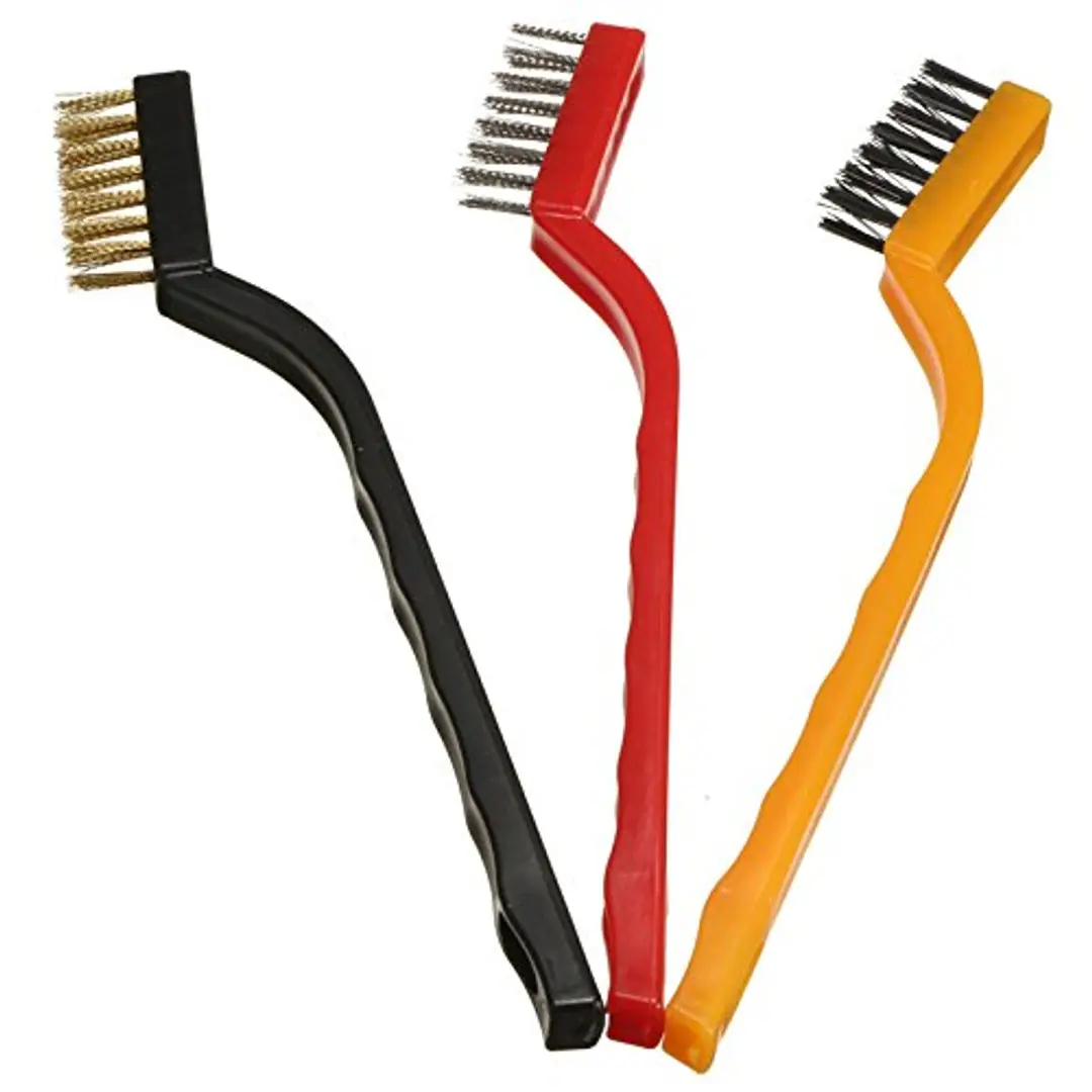 3 PCs Mini Wire Brush, Household Cleaning Brush For Stove Burner Tiles Tap