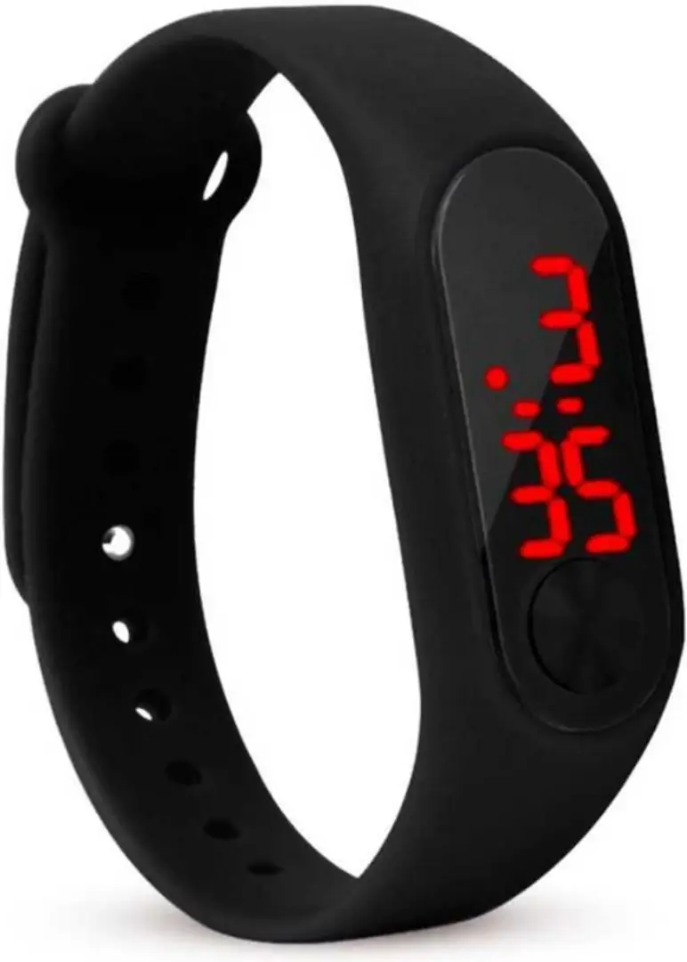 Led Digital M2 Black Multicolor Unisex Wrist Digital Watch M2 Black Digital Watch For Boys