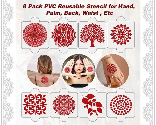 Spritzz mania Mehndi Sticker Set of 1Pes|Henna Stencil for Women, Girls and  kids - Price in India, Buy Spritzz mania Mehndi Sticker Set of 1Pes|Henna  Stencil for Women, Girls and kids Online