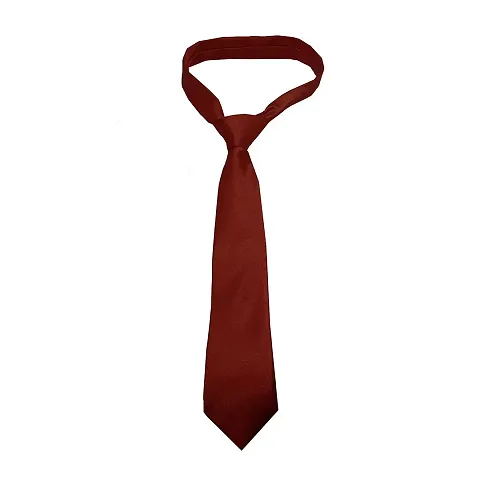 Krypmax Solid Satin Plain Neck Tie for Men, Boys (Free Size)