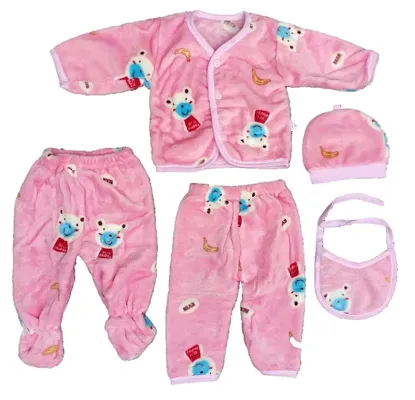 NewBorn Baby Winter Wear Keep Warm Cartoon Printing Baby Clothes