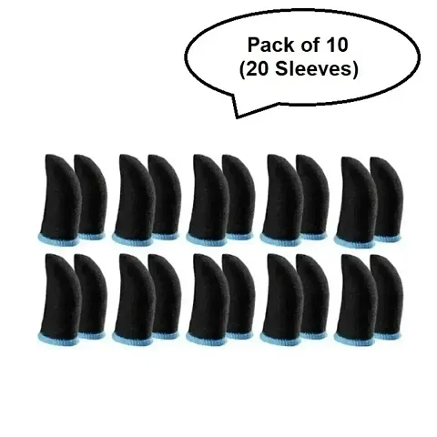 Premium Quality Breathable PUBG Mobile Gaming Finger Sleeves Pack of 10 (20 Sleeves)