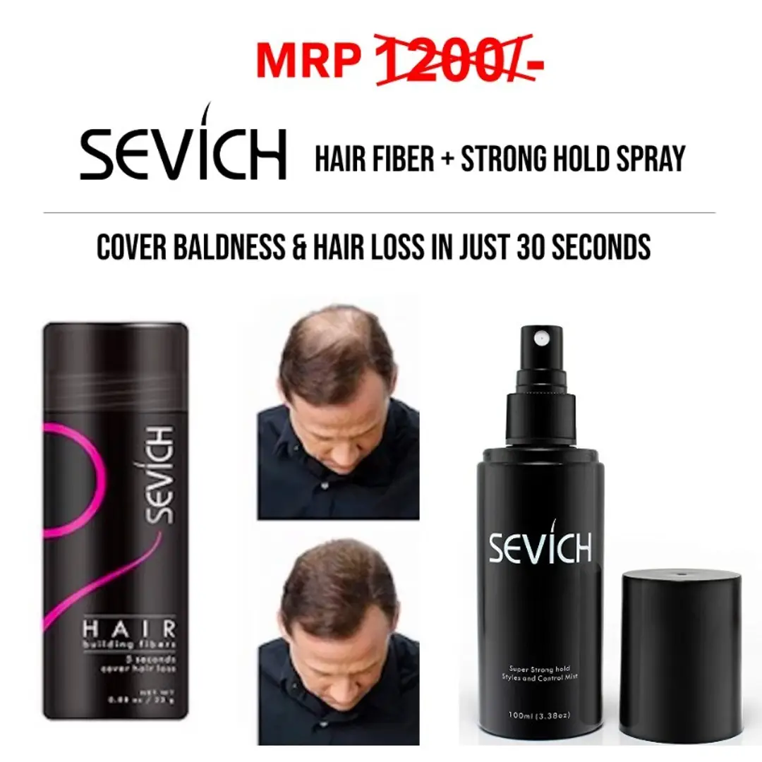 Baldness Coverage Hair Fiber + Strong Hold Hair Setting Spray (Black) Baldness Coverage Hair Fiber + Strong Hold Hair Setting Spray (Black)