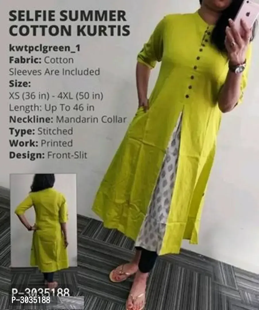 Cotton Flex Trendy Kurta For Women S