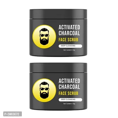 Men's Exclusive - L'Glam Activated Charcoal Face Scrub (Pack of 2)