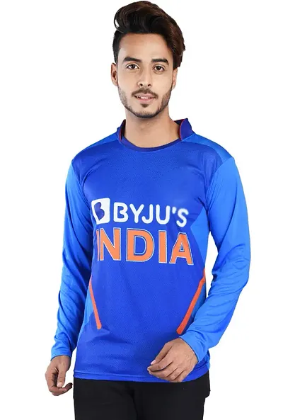 Blue Printed IPL Cricket Jersey Blue Printed IPL Cricket Jersey