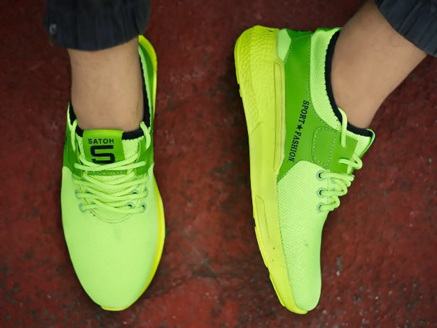 Boys lime hot sale green sneakers