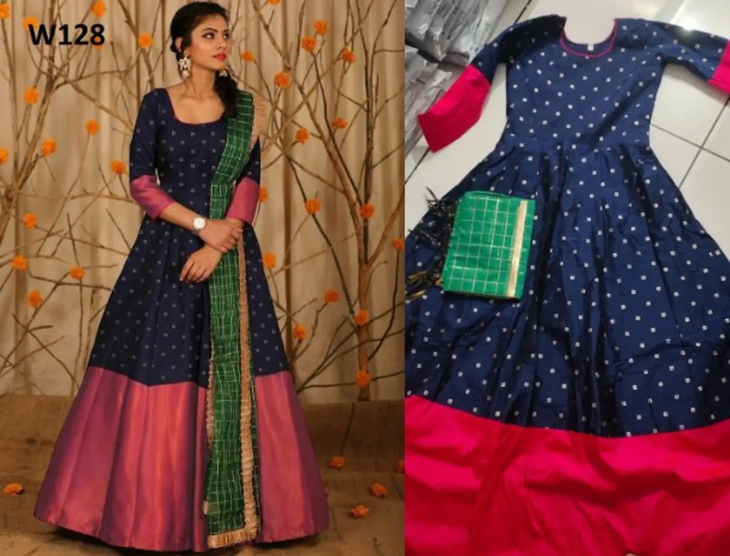 anarkali gown pattern