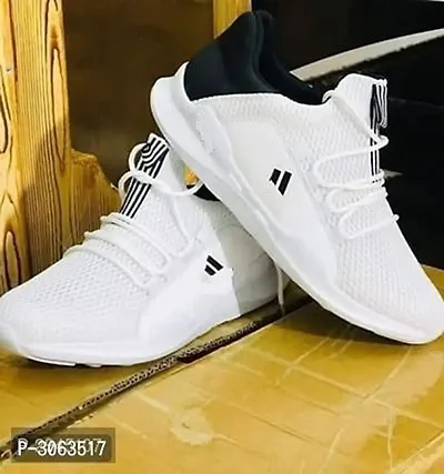 Ultra Lite White Mesh Casual Sports Shoes