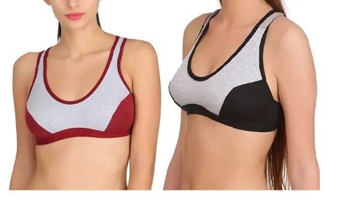ComfyStyle Air Bra, Sports Bra, Stretchable Thin Lace Non-Padded