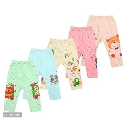 Princess Trendy Cotton Printed Night Pajama For Kids- 5 Pieces