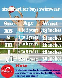 mitushi products Boy's Polyester Swim Shorts Shark (Royal Blue, 5-6 Years)-thumb4