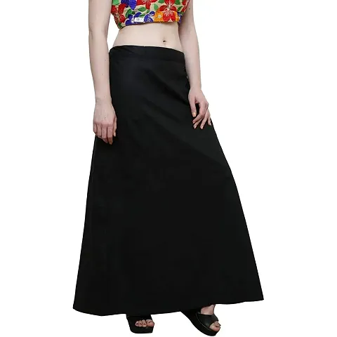 Buy GirlsNCurls Women's Floor Length Satin Saree Petticoat
