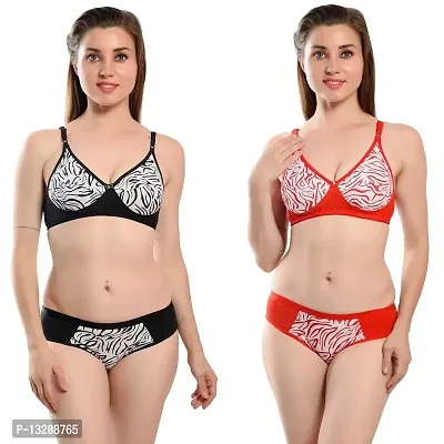 Buy Fihana Cotton Women Bra Panty Lingerie Set Combo of 2 Girls Daily Use  Lingerie Online In India At Discounted Prices