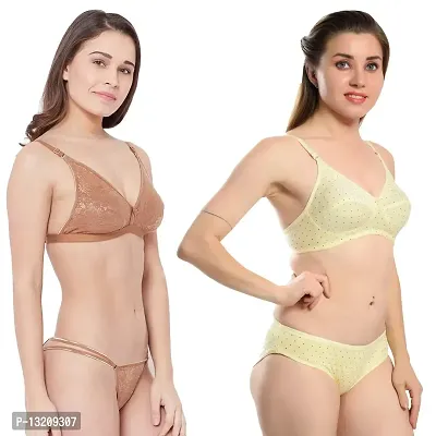 Buy Fihana Women Solid Non Padded Bridal Bra Panty Set, Women's Lingerie  Set for Honeymoon, Innerwear for Daily Use Online In India At Discounted  Prices