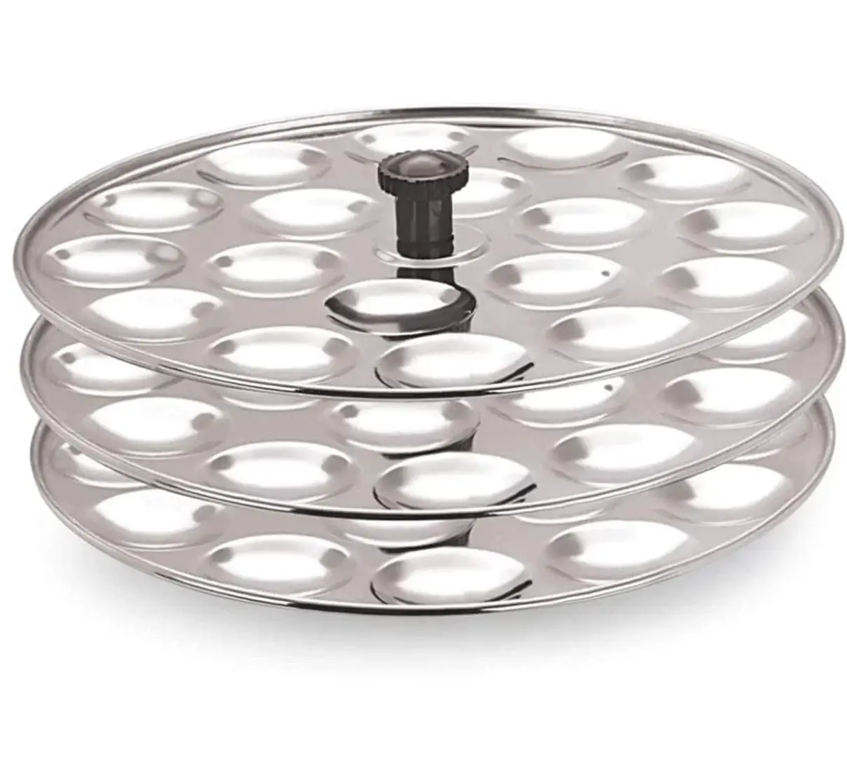 Buy Steeple Stainless Steel Small/Mini Idli Maker/Stand (Silver) 3 ...