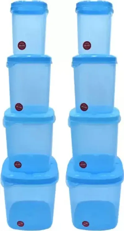 Pack of 8- Plastic Kitchen Storage Containers