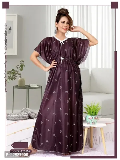 New MISS LINDA Summer Collection - Silk Elegance Long Nightgown - #follow  #like #cute #Silk #… | Night dress long elegant, Cotton night dress, Night  wear dress