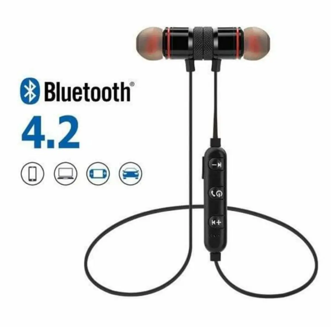 Sport Magnetic Bluetooth Handsfree Noise Cancelling Earphones