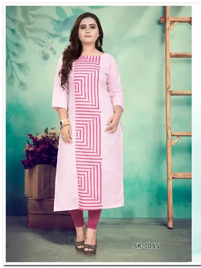Stylish Cotton Printed Women Kurtis