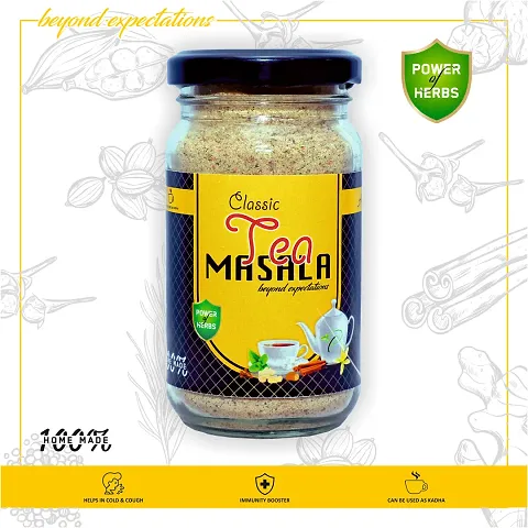Poornima's Classic Tea Masala, 100% vedic, aromatic and homemade product (100 gm)
