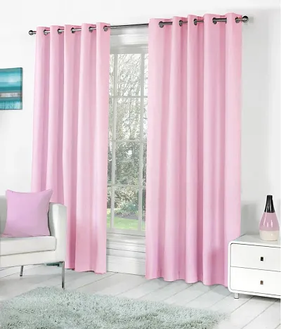 Beautiful Polyester Door Curtain- 7 Feet Set of 2