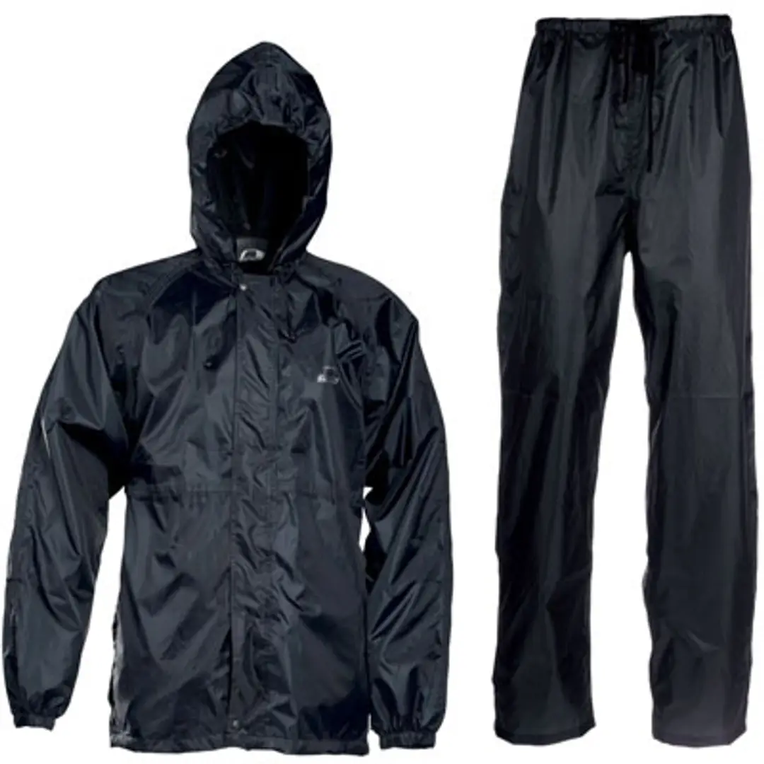 Black fashion waterproof rain jacket